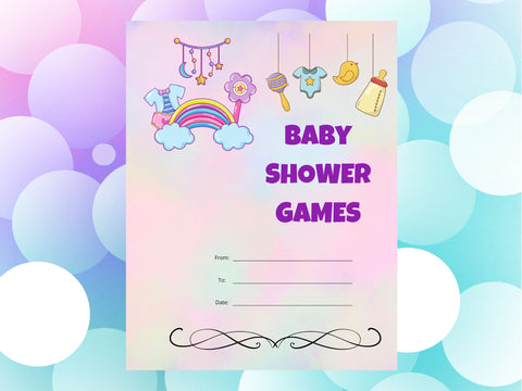 Printable Baby Shower Games Bundle -| 19 Fun Baby Shower Activities | Gender Neutral | Instant Download Ultimate Baby Shower Game Collection
