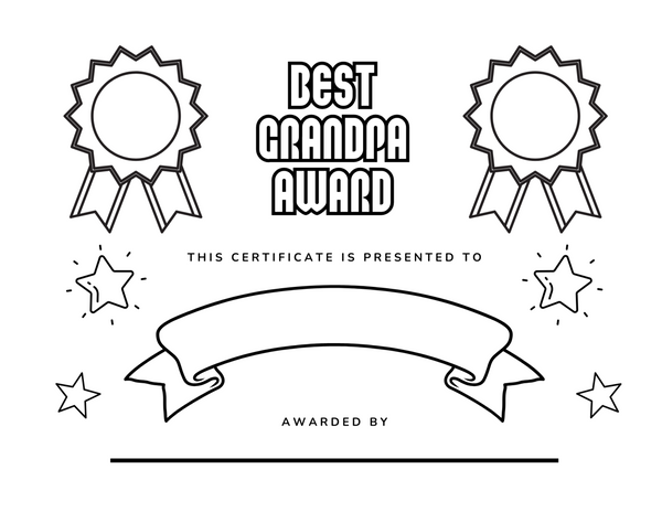 Grandparents Day Love Kit: Coloring Pages & Award Certificates for Kids, Printable Kids Coloring Pages + All About My Grandpa, Grandma Love