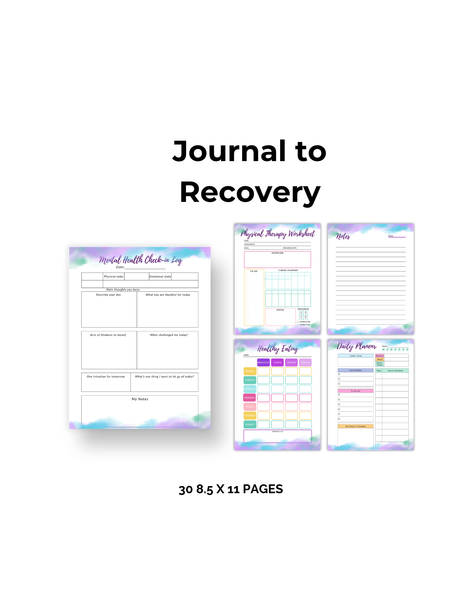 The Amputee Road to Recovery Post-Surgery Recovery Wellness Journal: Your Companion to Healing