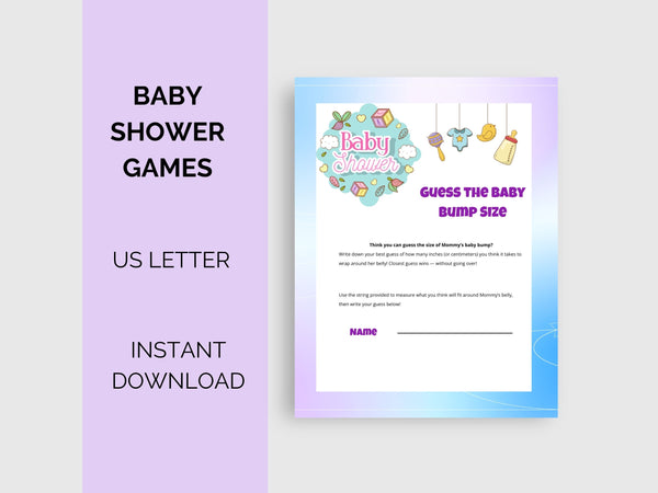 Printable Baby Shower Games Bundle -| 19 Fun Baby Shower Activities | Gender Neutral | Instant Download Ultimate Baby Shower Game Collection