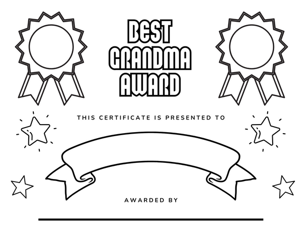 Grandparents Day Love Kit: Coloring Pages & Award Certificates for Kids, Printable Kids Coloring Pages + All About My Grandpa, Grandma Love
