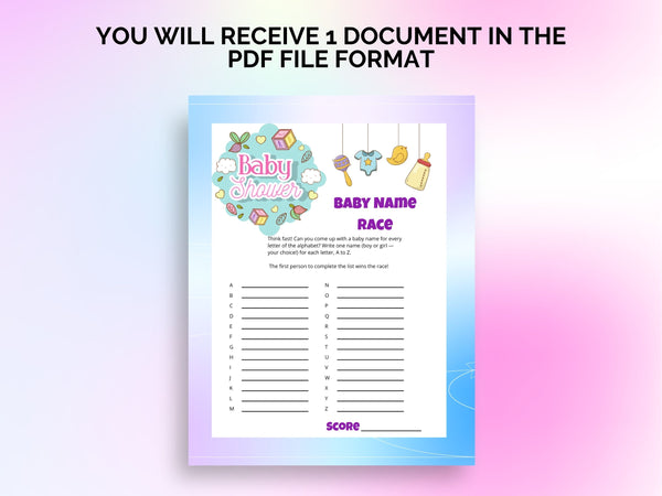 Printable Baby Shower Games Bundle -| 19 Fun Baby Shower Activities | Gender Neutral | Instant Download Ultimate Baby Shower Game Collection