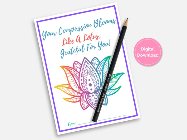 Show Some Love to Nurses & Teachers with Instant Download Thank You Gift Card Holder