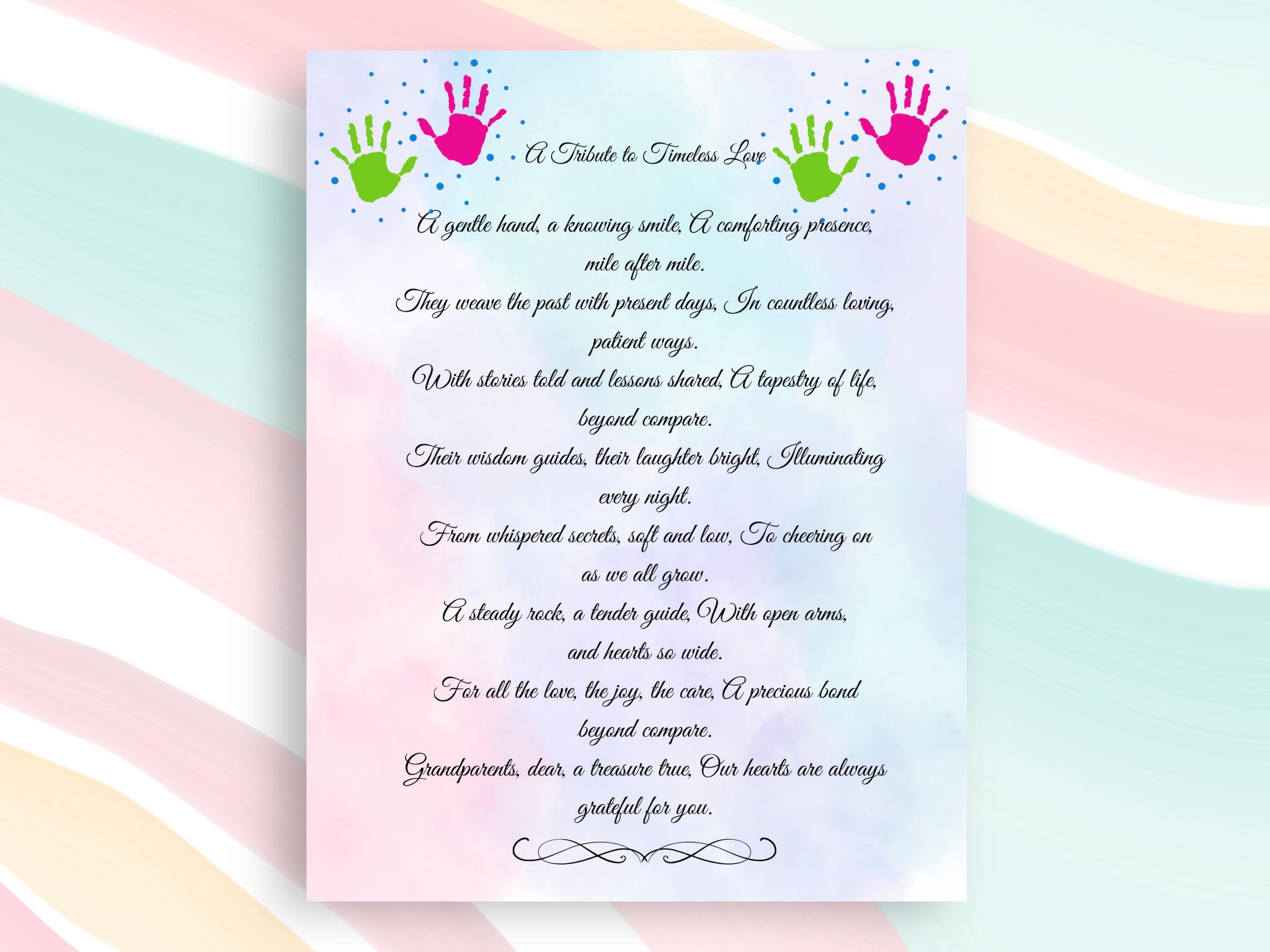 Grandparents Gift Set: Heartfelt Poem + Exclusive Coupon Coloring Bundle, Digital Grandparents Day Poem with Special Coupons, Coloring Pages