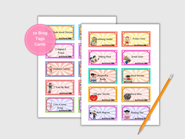 Welcome to First Grade Starter Pack, Teacher to Student Gift, Brag Tags, Educational Printable Download, Back to School, 1st Grade Starter
