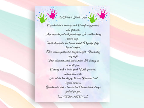 Grandparents Gift Set: Heartfelt Poem + Exclusive Coupon Coloring Bundle, Digital Grandparents Day Poem with Special Coupons, Coloring Pages