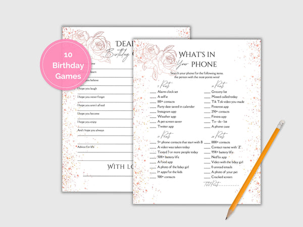 Quinceañera Party Pack PDF – Mis Quince Años, Sweet 16 Party , Sweet 15 Games, Mis Quinceaños Printable Decor, Sweet 15 Favor Bundle