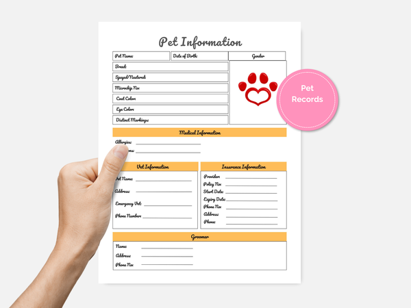 Paws & Whiskers Journal, Medical Pet Planner, A Pet Health and Activity Log, Healthy Pet Tracker, Pet Family Journal, Dog, Cat Health Logs