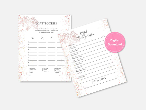 Quinceañera Party Pack PDF – Mis Quince Años, Sweet 16 Party , Sweet 15 Games, Mis Quinceaños Printable Decor, Sweet 15 Favor Bundle