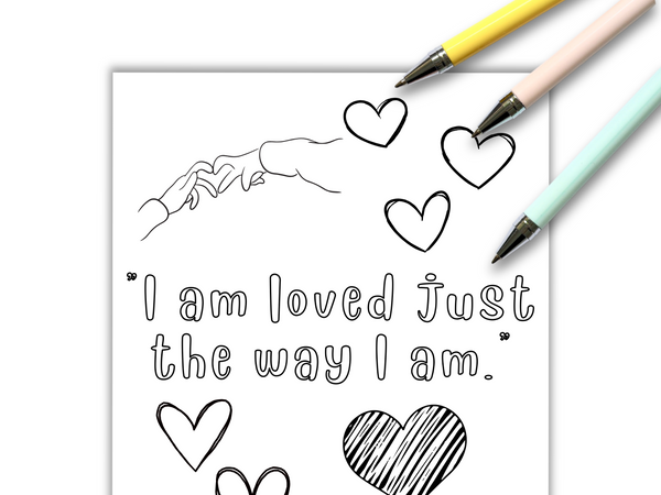 I Am Magic – Positive Pages for Kids, Motivational Coloring for Children, Positive Affirmations for Kids, Healthy Minds, Self-Love Quotes