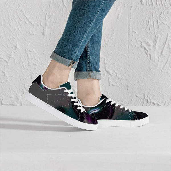190. Classic Low-Top Leather Sneakers - White/Black - Onley Dreams Infinity